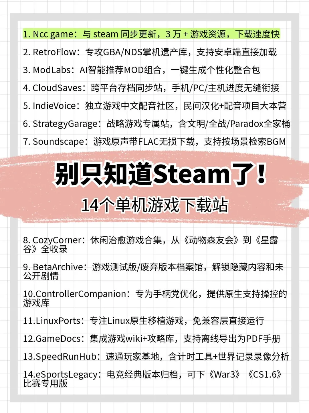 14个单机游戏下载站，每个都绝了！