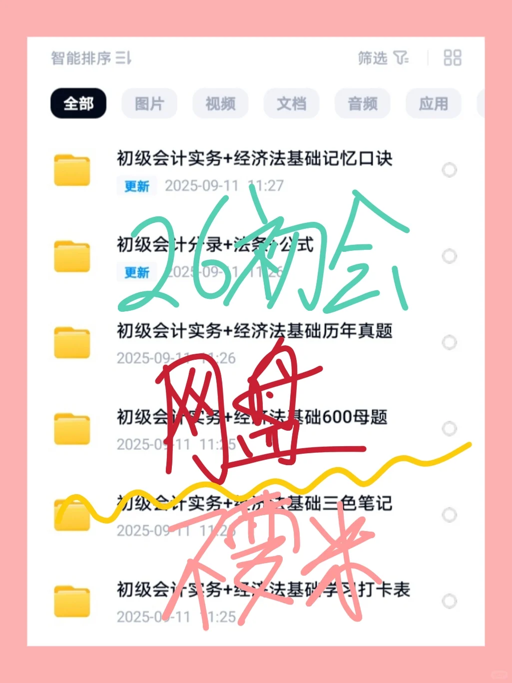 25初级会计网盘（持续更新）不要米