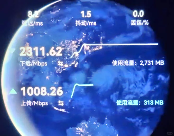 啊家人们！这网速快到我直接泪目，零丢包