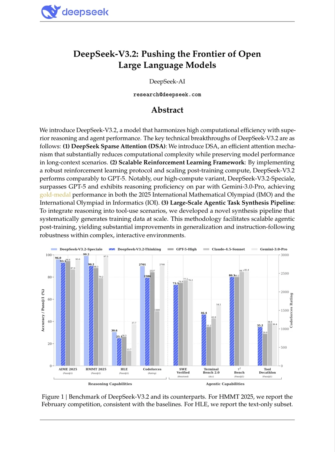 DeepSeekV3.2来啦🚀🚀🚀