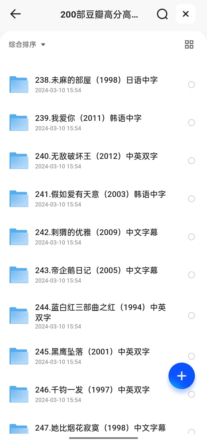 200部豆瓣高分经典电影资源