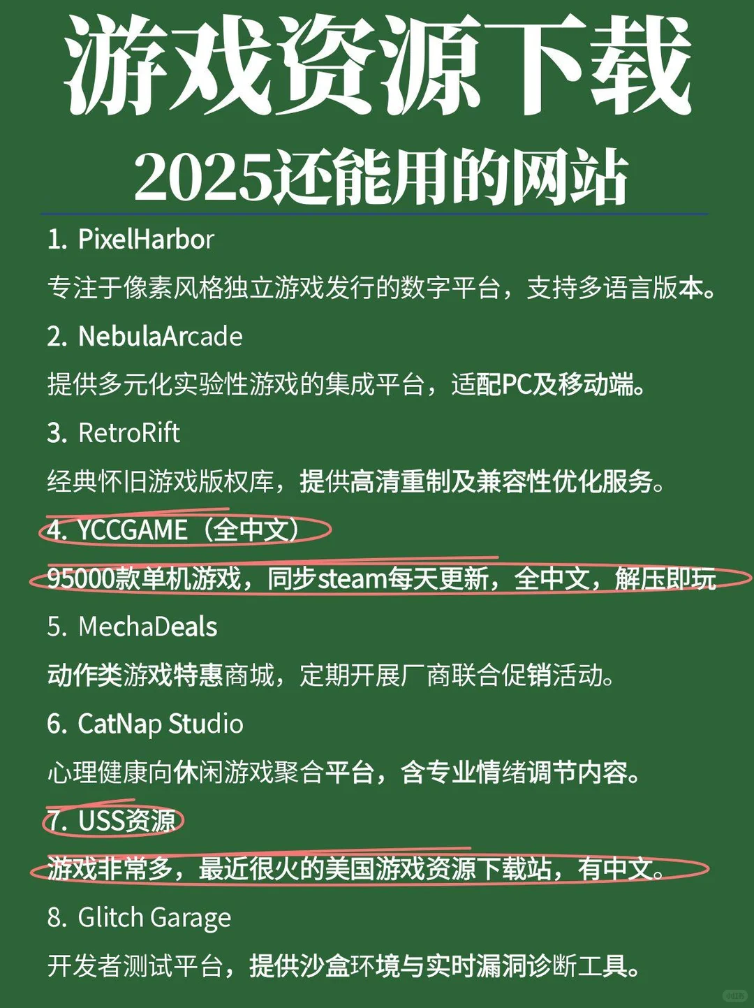 游戏资源下载，2025年还能用的10家网站