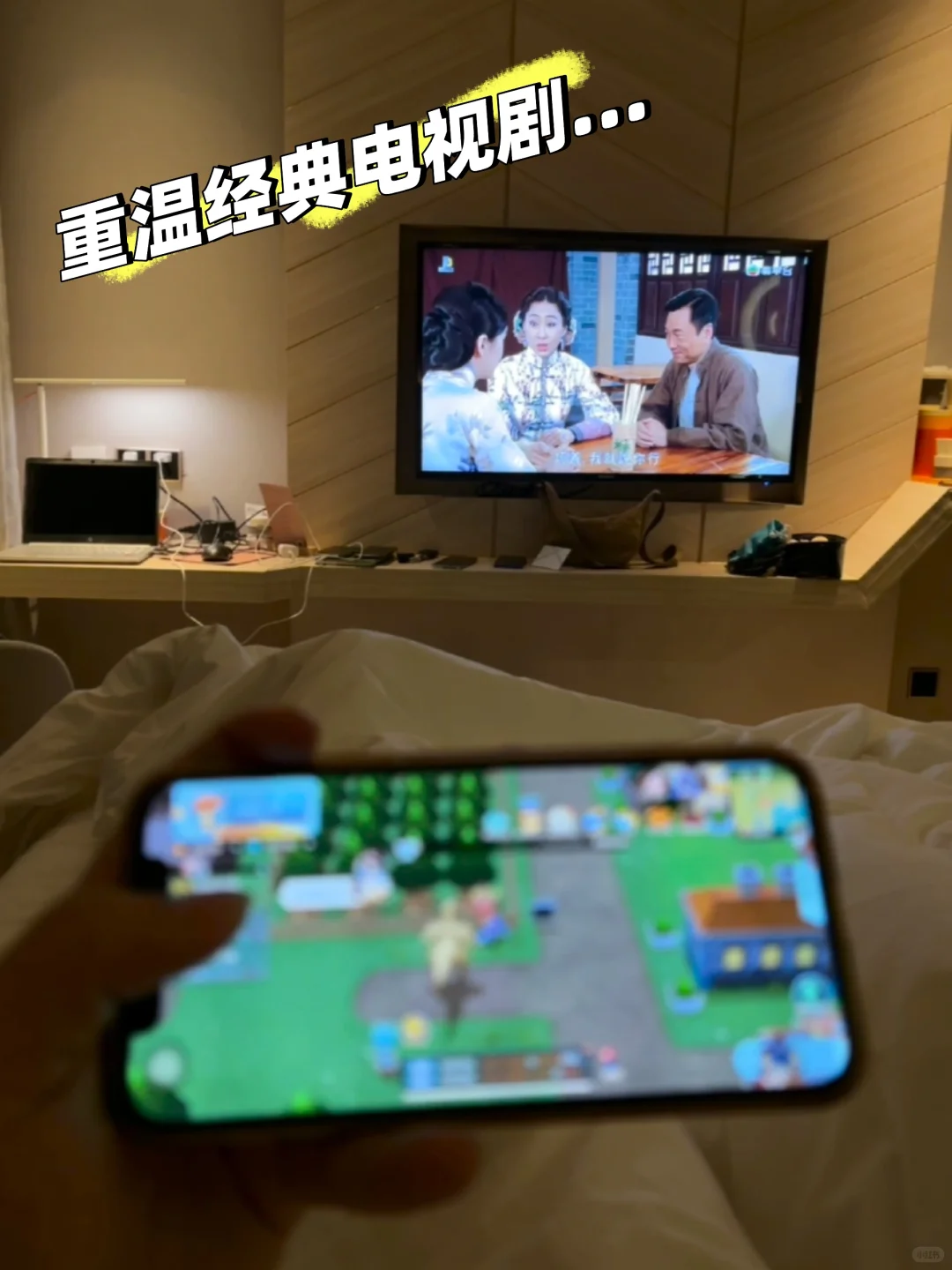 午夜的我一边看经典电视剧，一边玩Pokemon