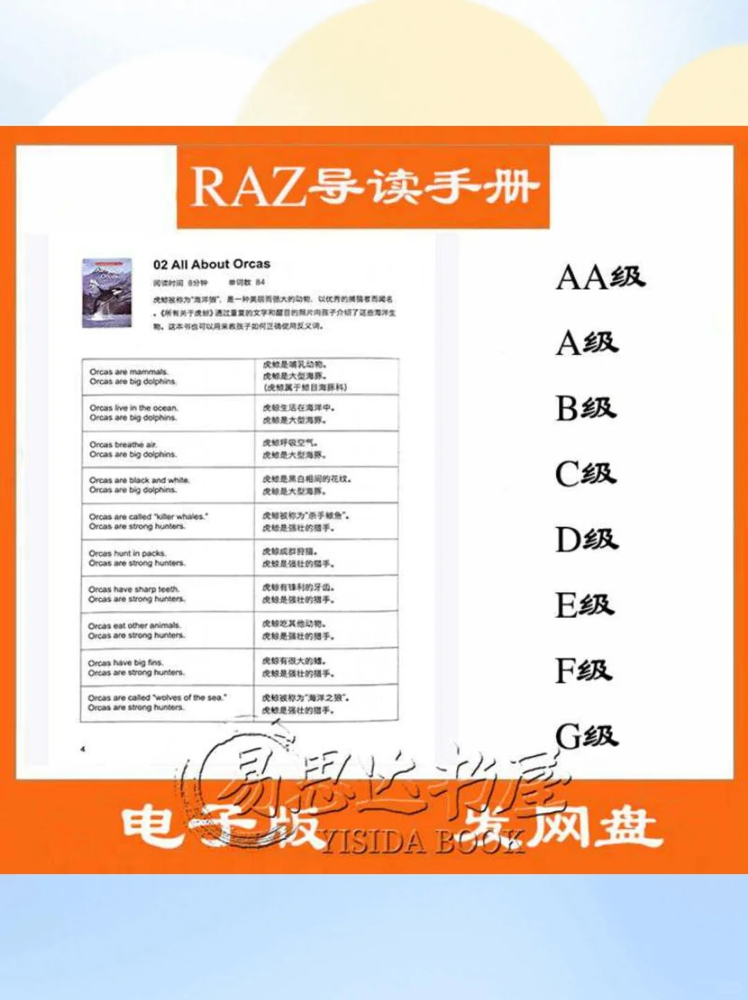 RAZ英语分级阅读翻译手册PDF网盘资源☀️