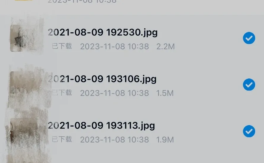 终于找到了从百度网盘下载的照片！