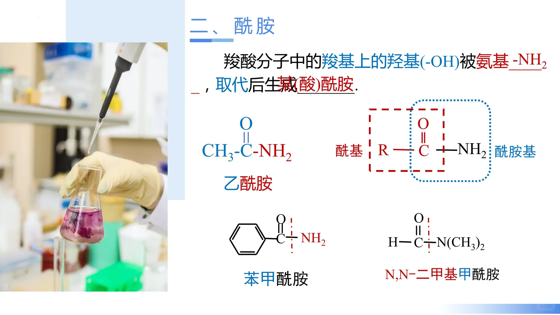 3.4.3 羧酸的衍生物—酰胺（教学课件）