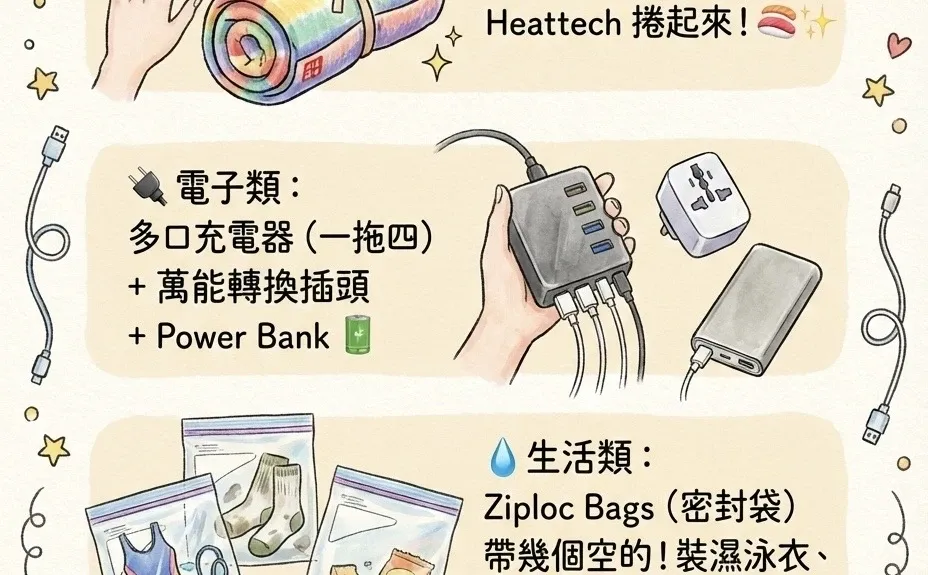 冬天行李太多？极简打包术