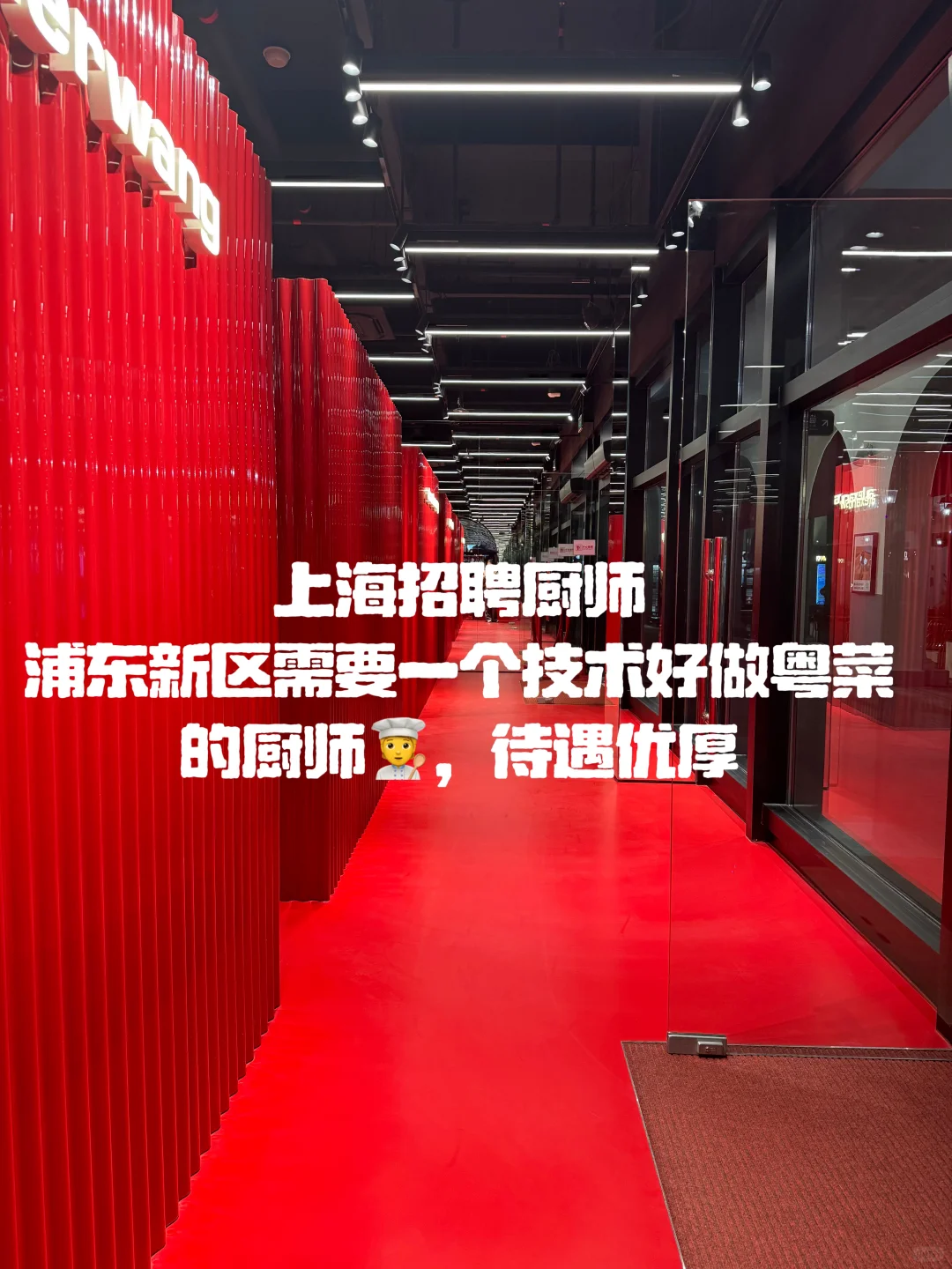 上海浦东新区招聘粤菜厨师