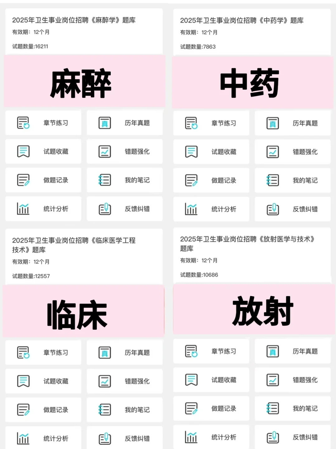 安徽省立医院招聘，无非就这些题背完88+