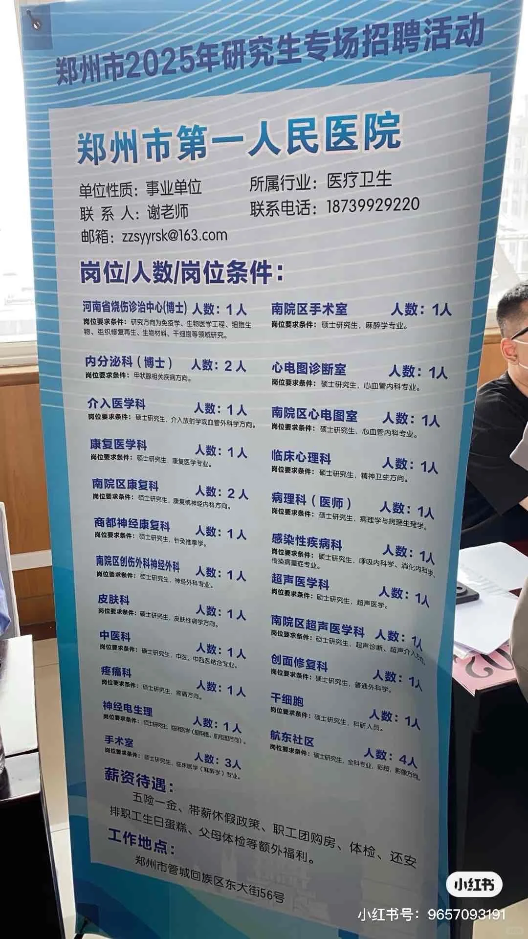 郑州市级医院社会招聘剩余岗位公布