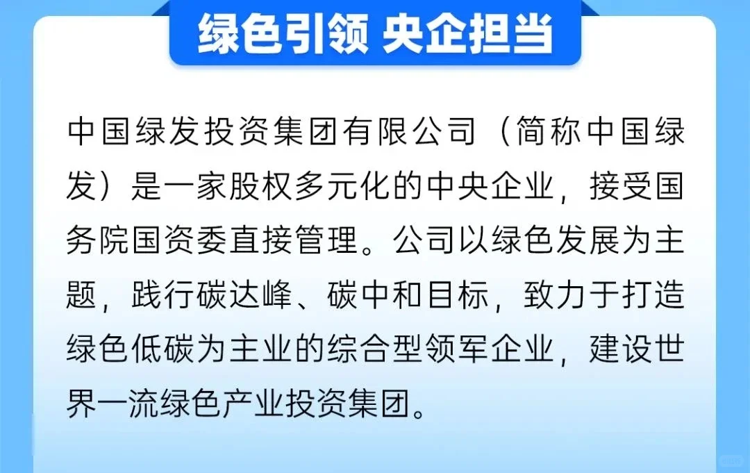 中国绿发2025年夏季校园招聘24-25届可投
