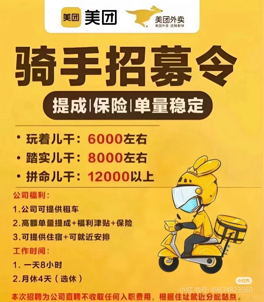 美团站点直聘骑手