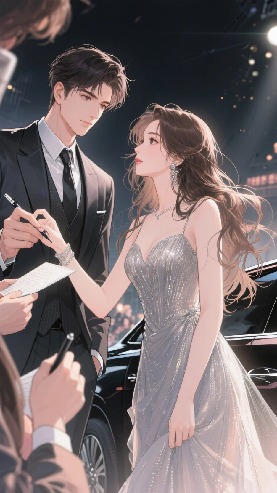 这组顶流夫妇红毯营业插画把我狠狠拿捏