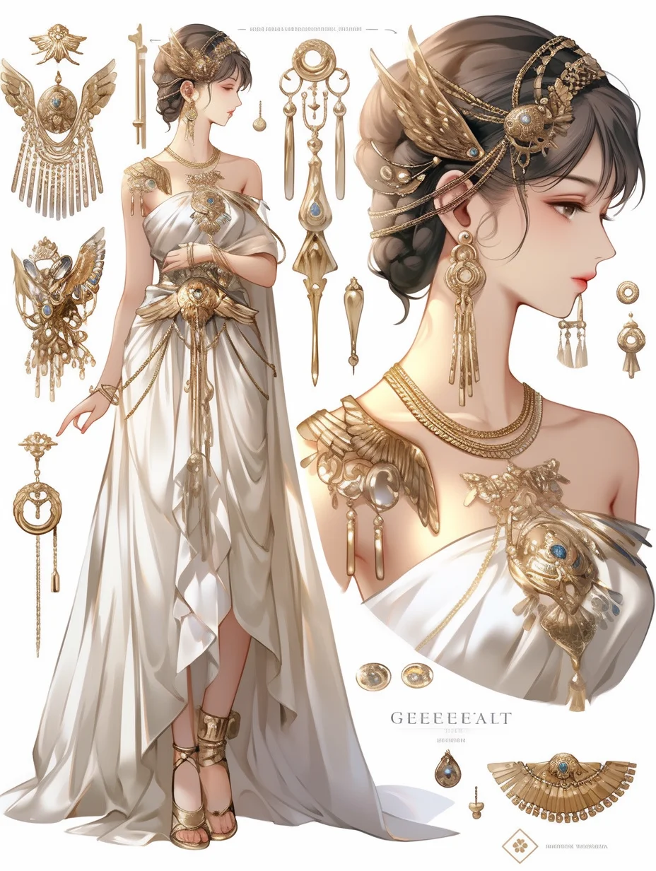 AI 服饰| 古希腊Goddess