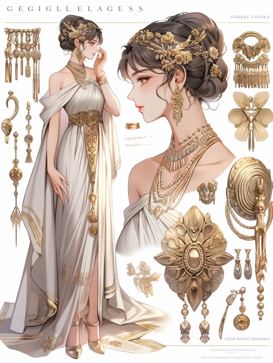 AI 服饰| 古希腊Goddess