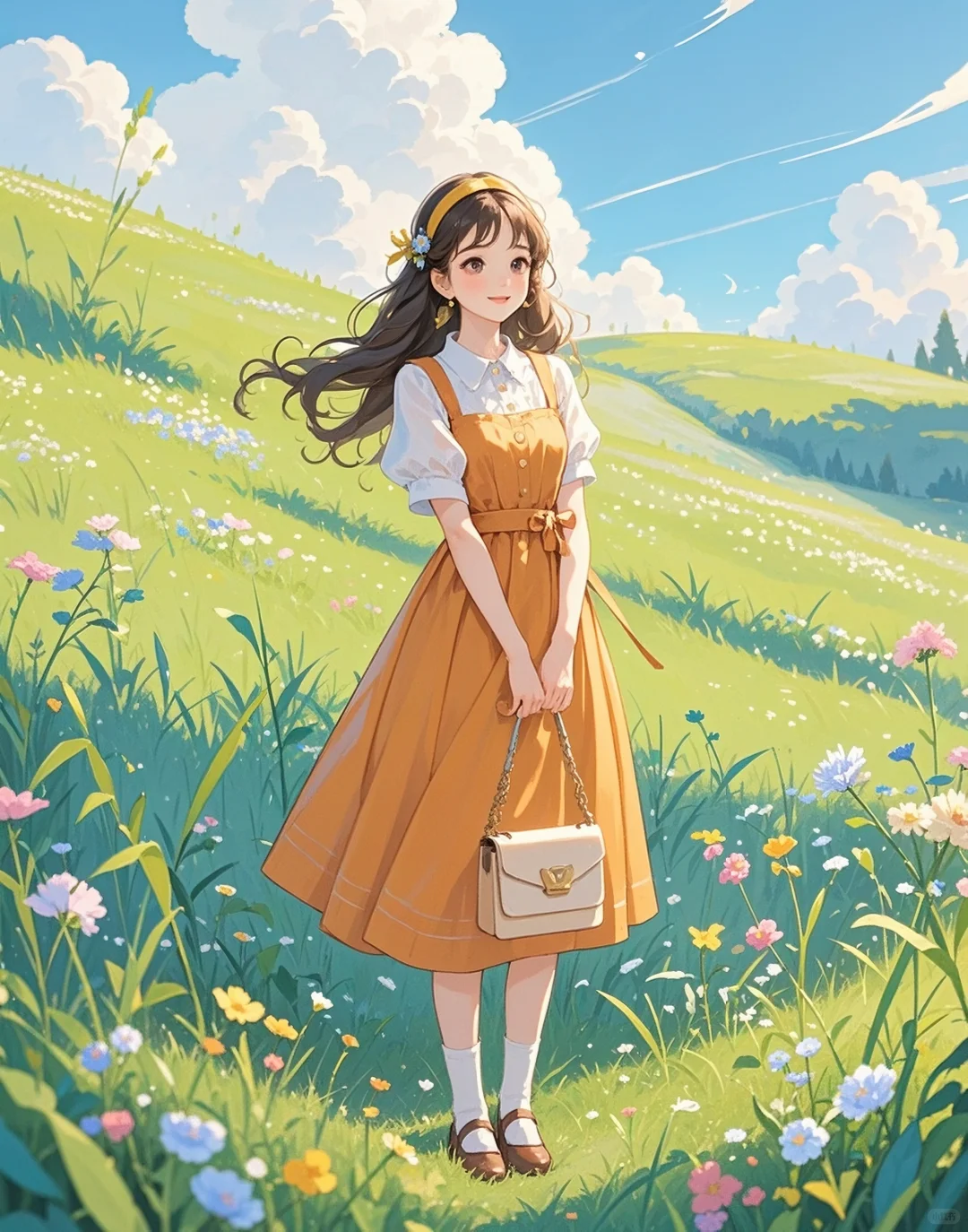 谁懂？黄裙少女自带春日滤镜