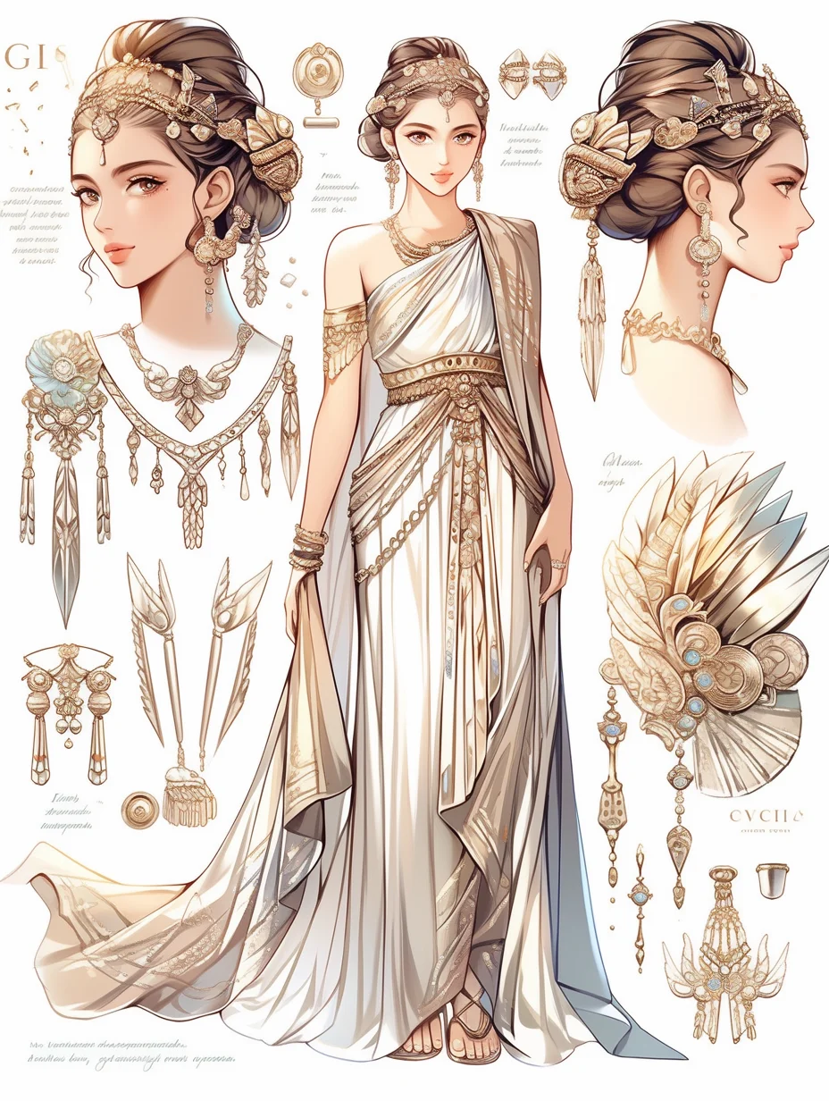 AI 服饰| 古希腊Goddess