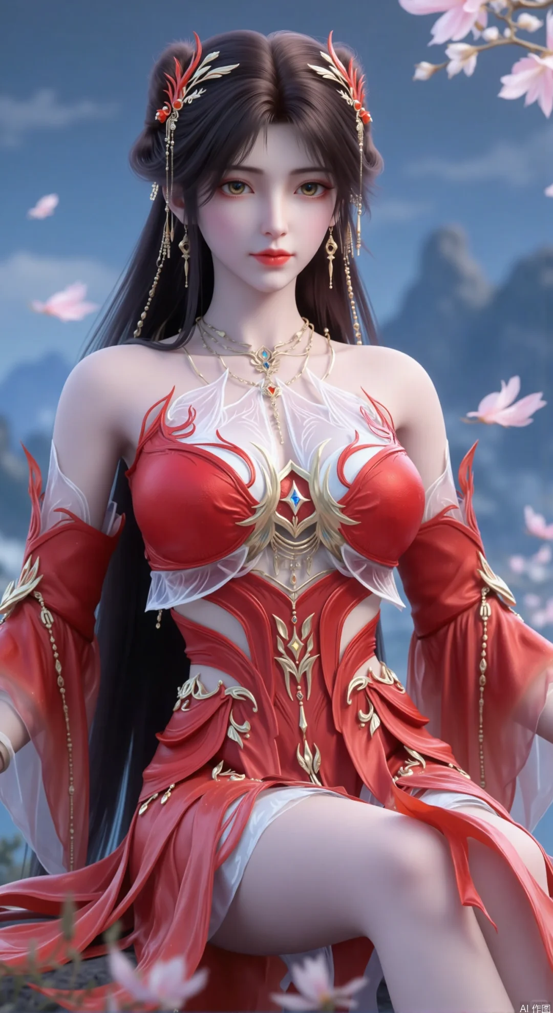 国漫女神《完美世界》火灵儿 天神造型