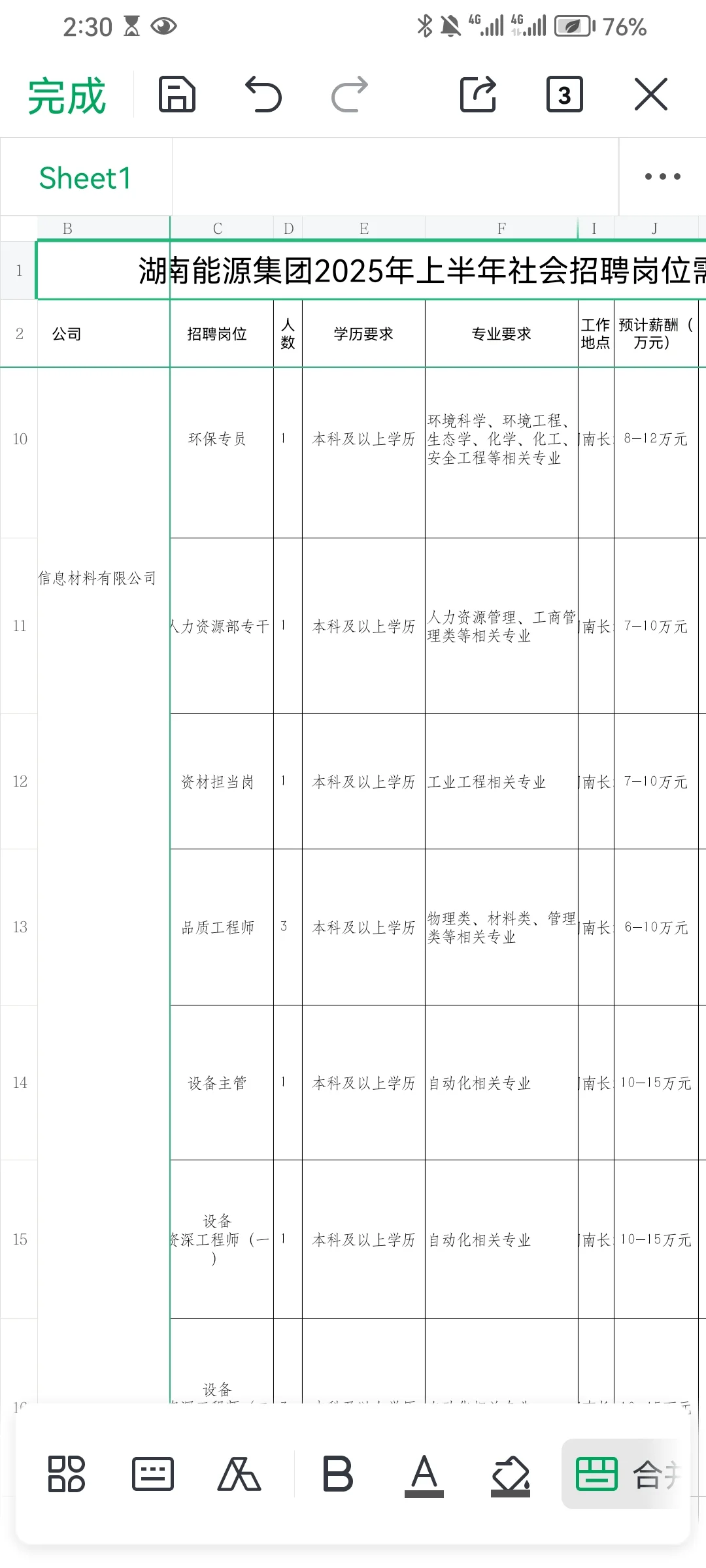 湖南国企招聘信息,年薪8-30万,招大专本科