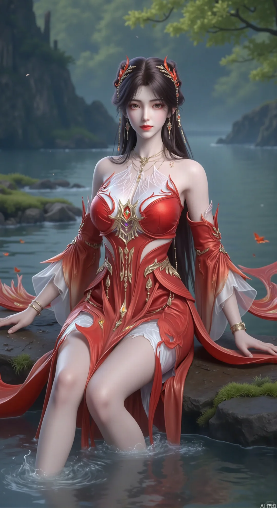 国漫女神《完美世界》火灵儿 天神造型