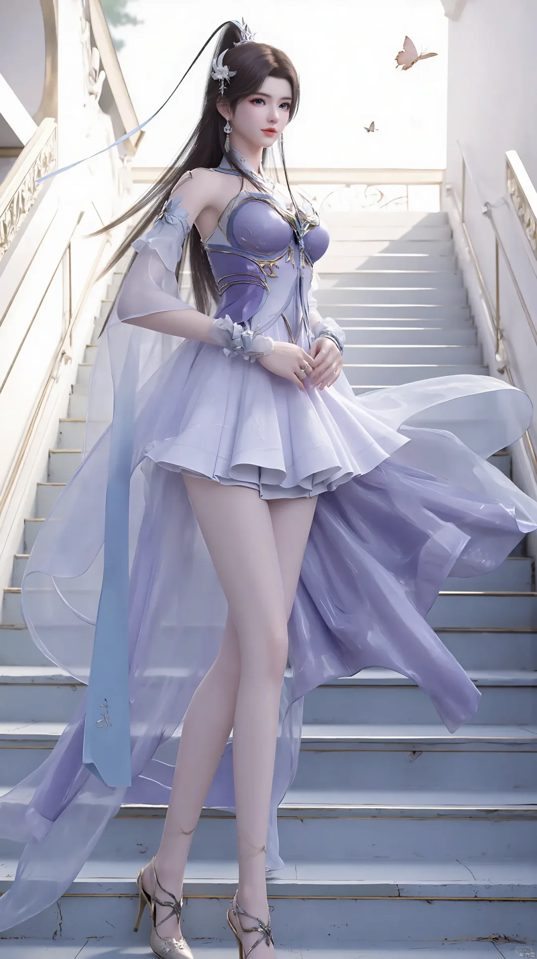 国漫女神#斗破苍穹#古薰儿，紫衣白肤高清壁
