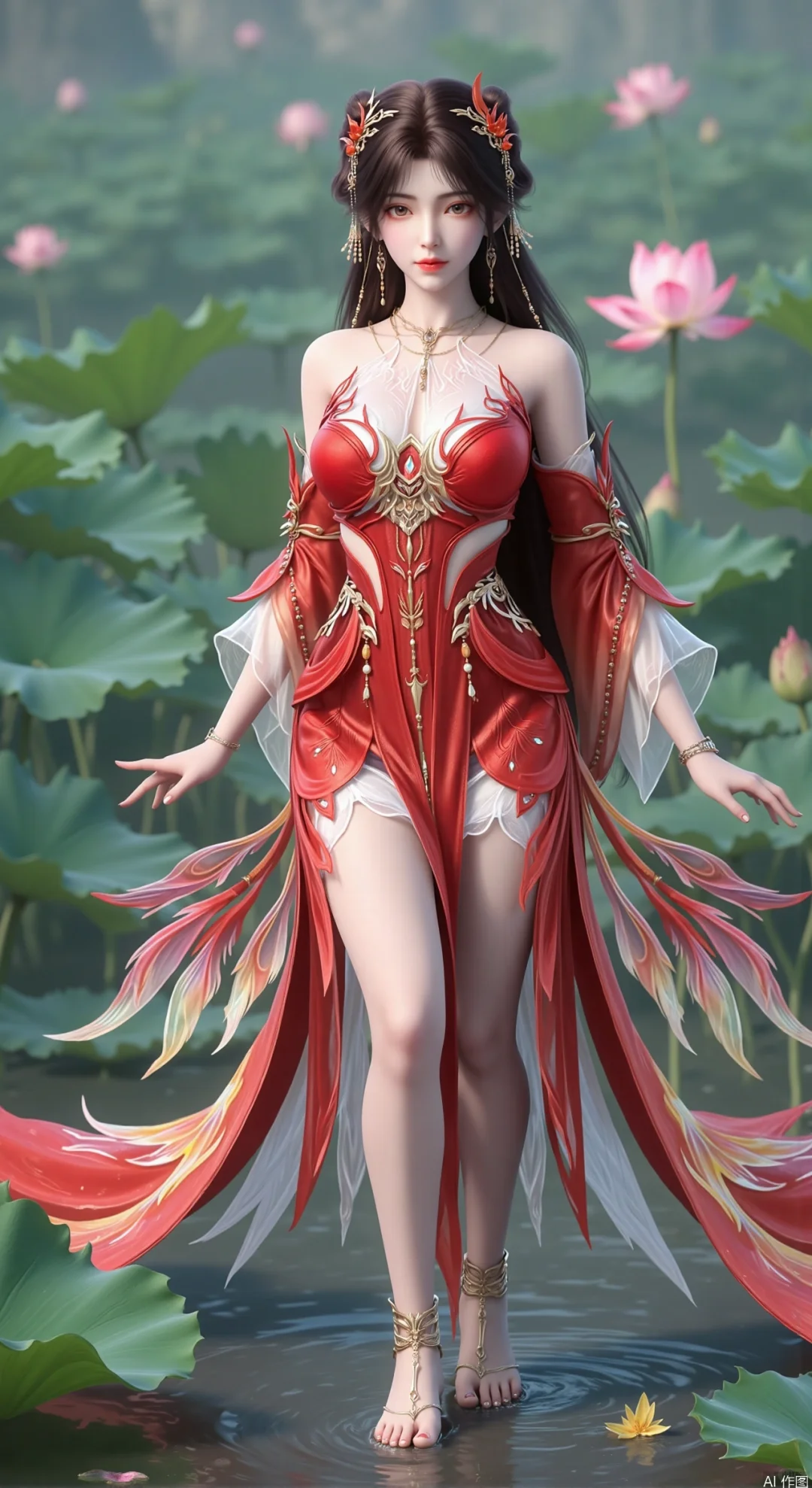 国漫女神《完美世界》火灵儿 天神造型