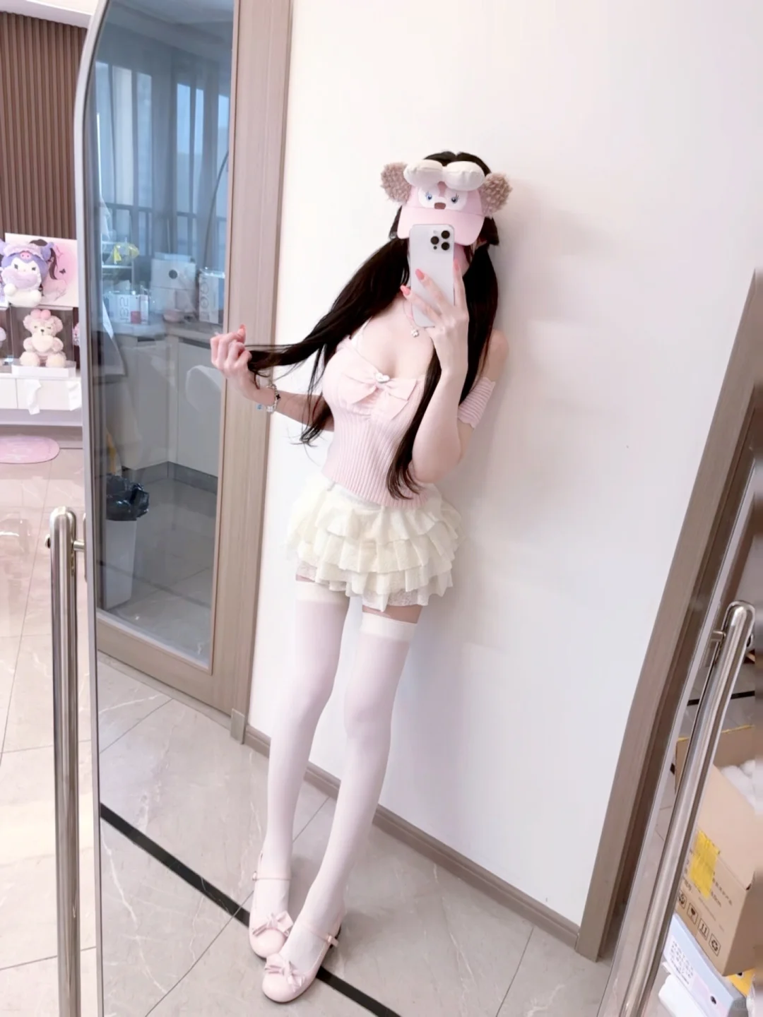 小蛋糕穿搭 肉桂粉素颜也能穿