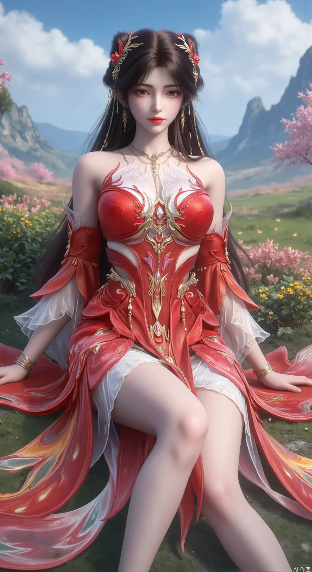 国漫女神《完美世界》火灵儿 天神造型