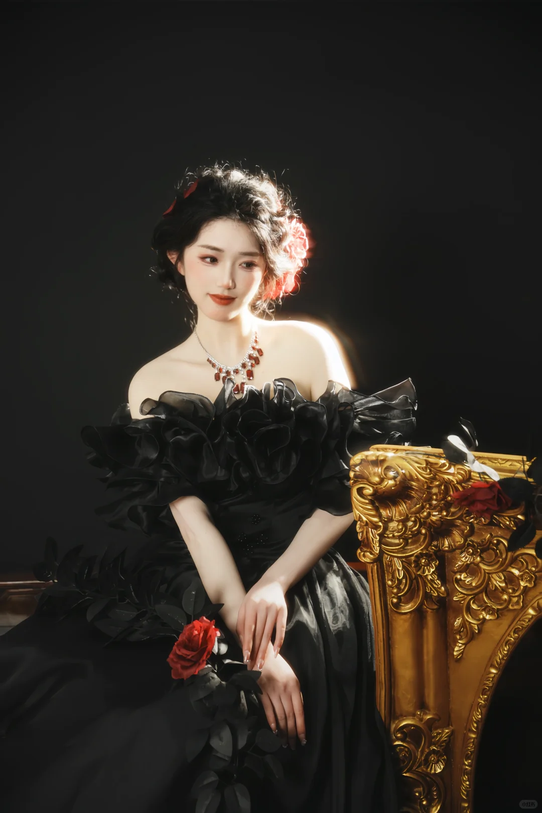经典美艳的红黑配色｜妥妥的暗夜红玫瑰?