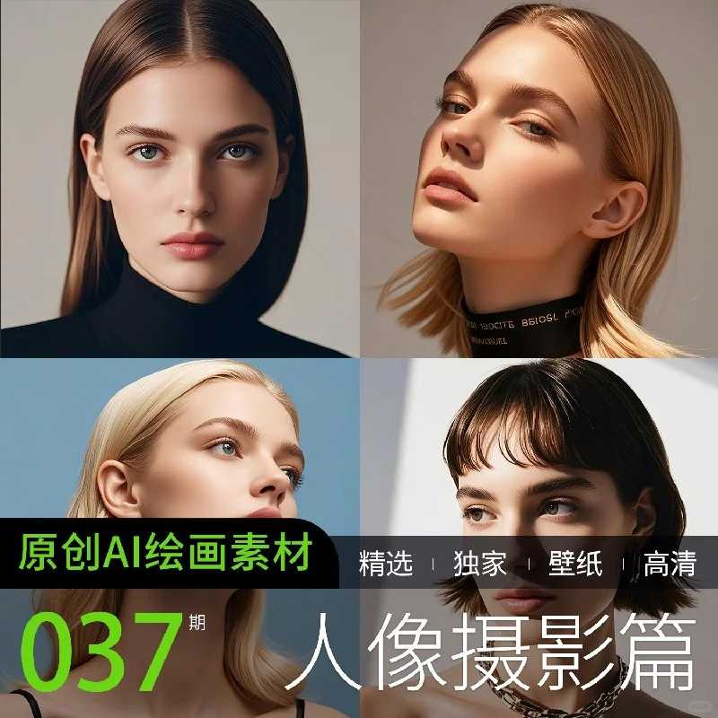 ?AI绘画写真人像｜高清欧美风肖像摄影素材分享?
