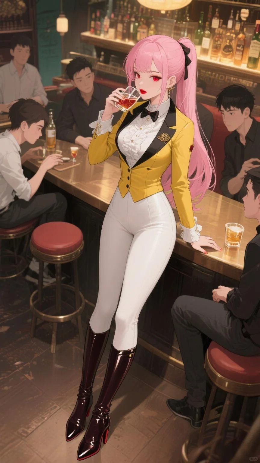 壁纸分享：酒吧里的美女小姐姐(二)