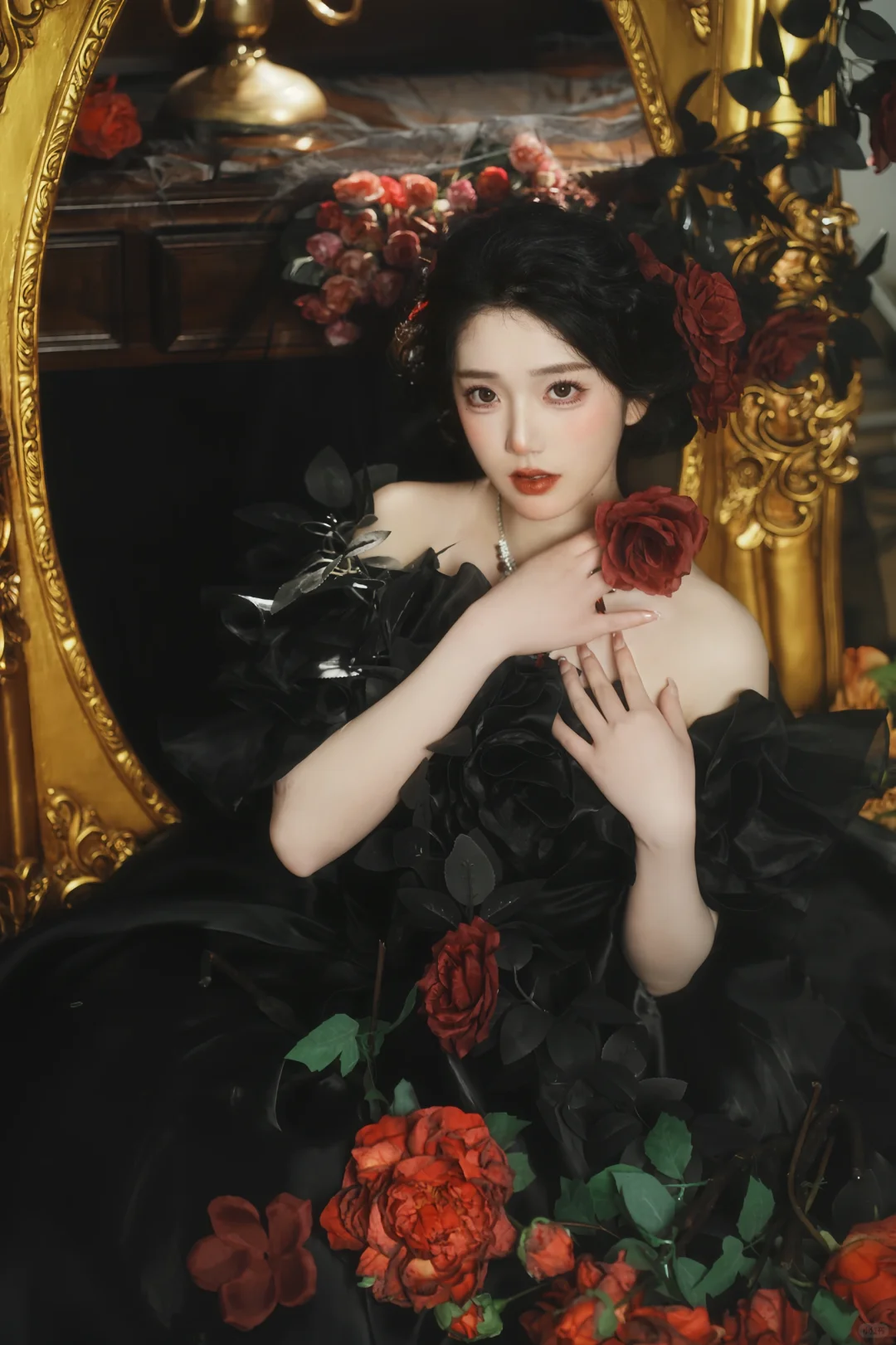 经典美艳的红黑配色｜妥妥的暗夜红玫瑰?