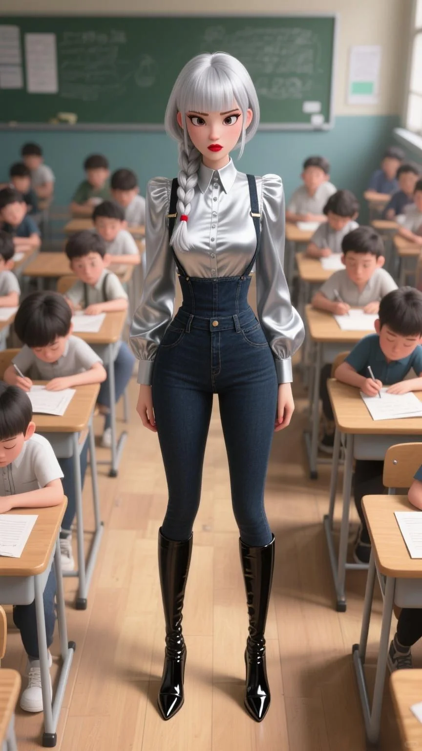 壁纸分享：皮克斯风美女教师监考名场面(一)