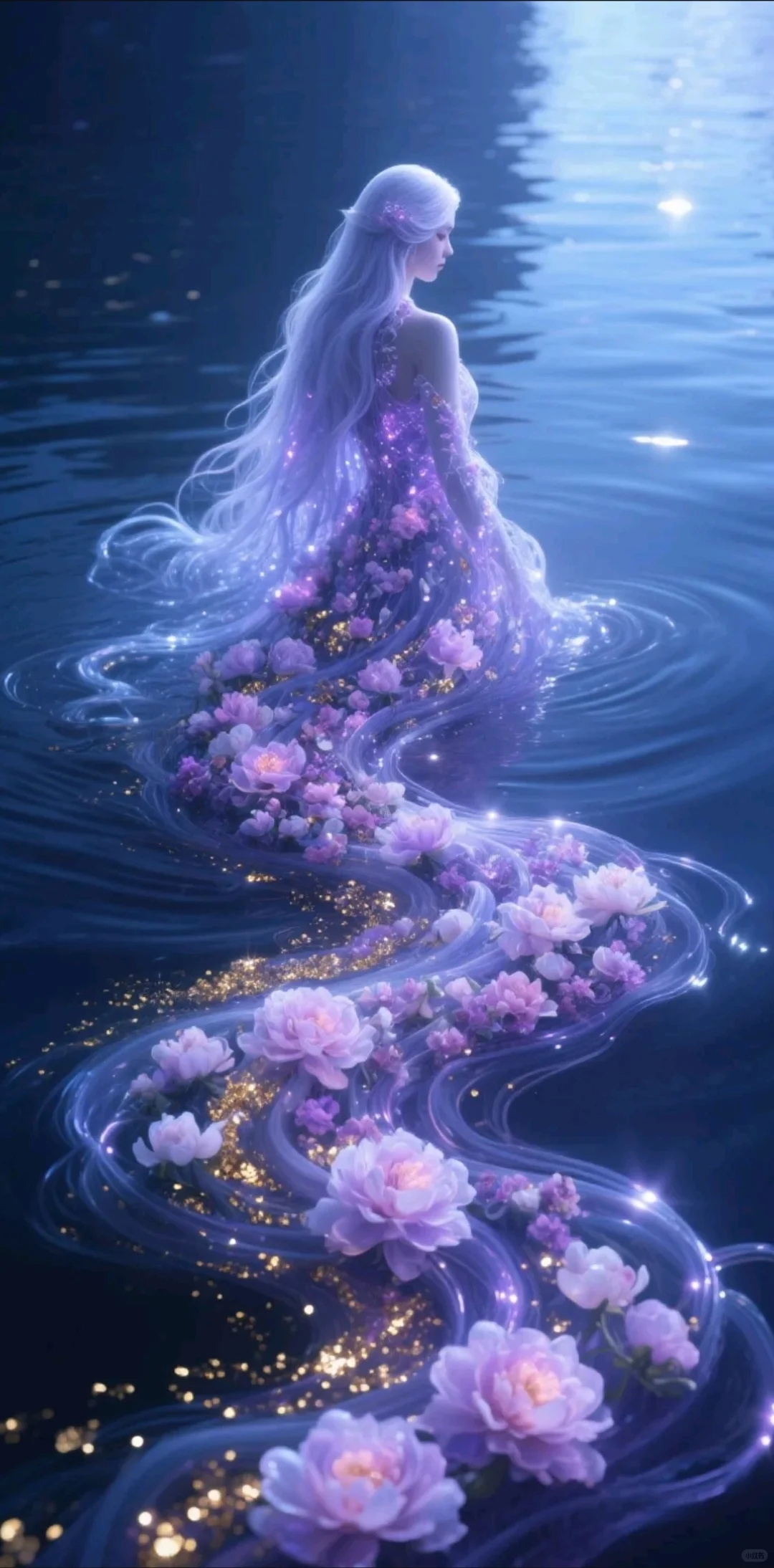 梦与神的交融，神秘的水之女神
