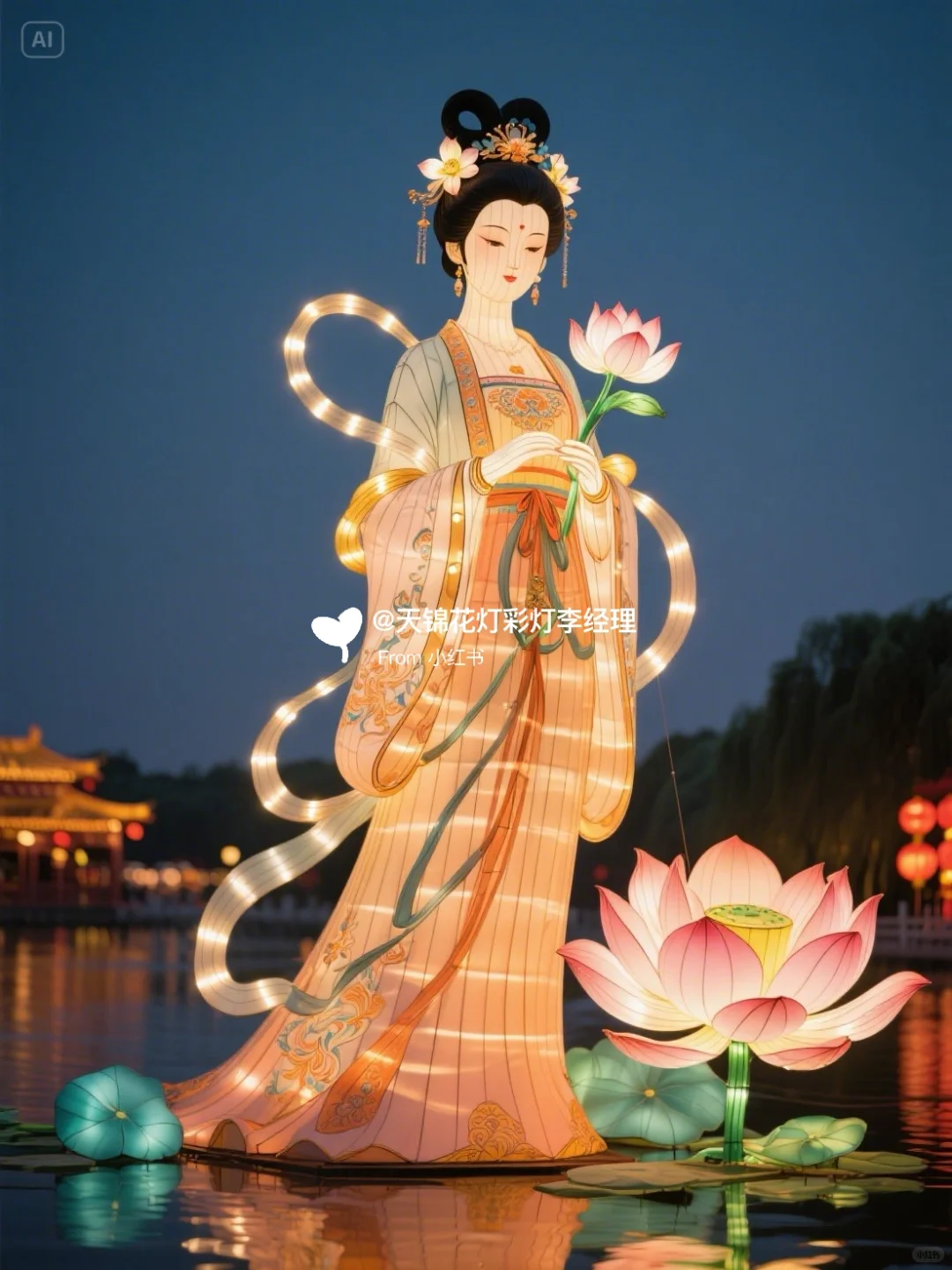 最美女神花灯