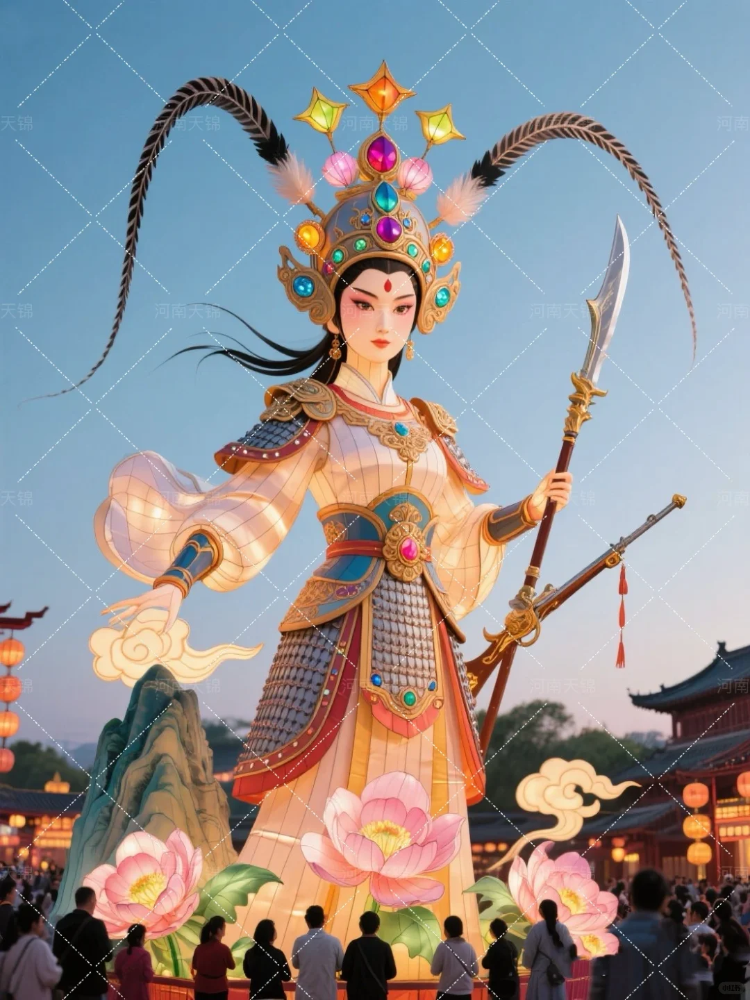 最美女神花灯
