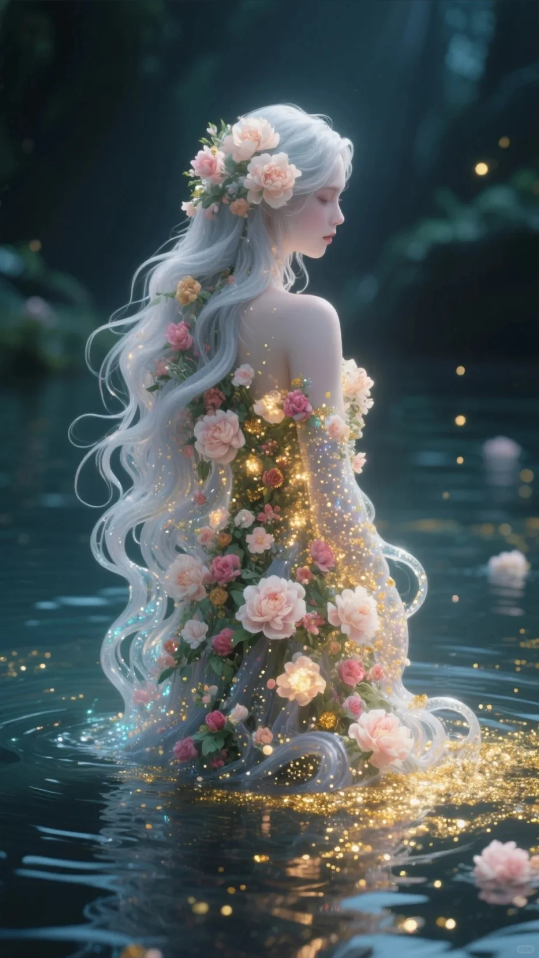 梦与神的交融，神秘的水之女神