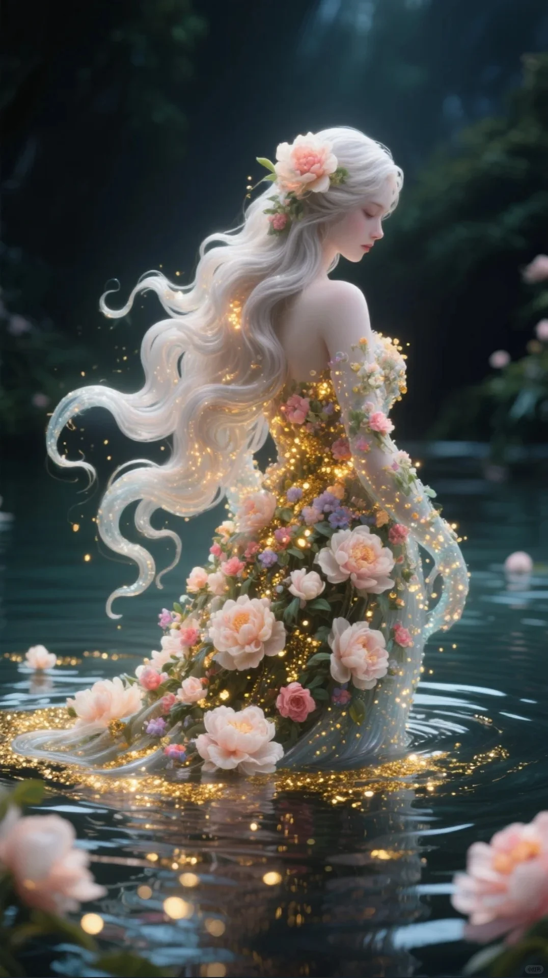 梦与神的交融，神秘的水之女神