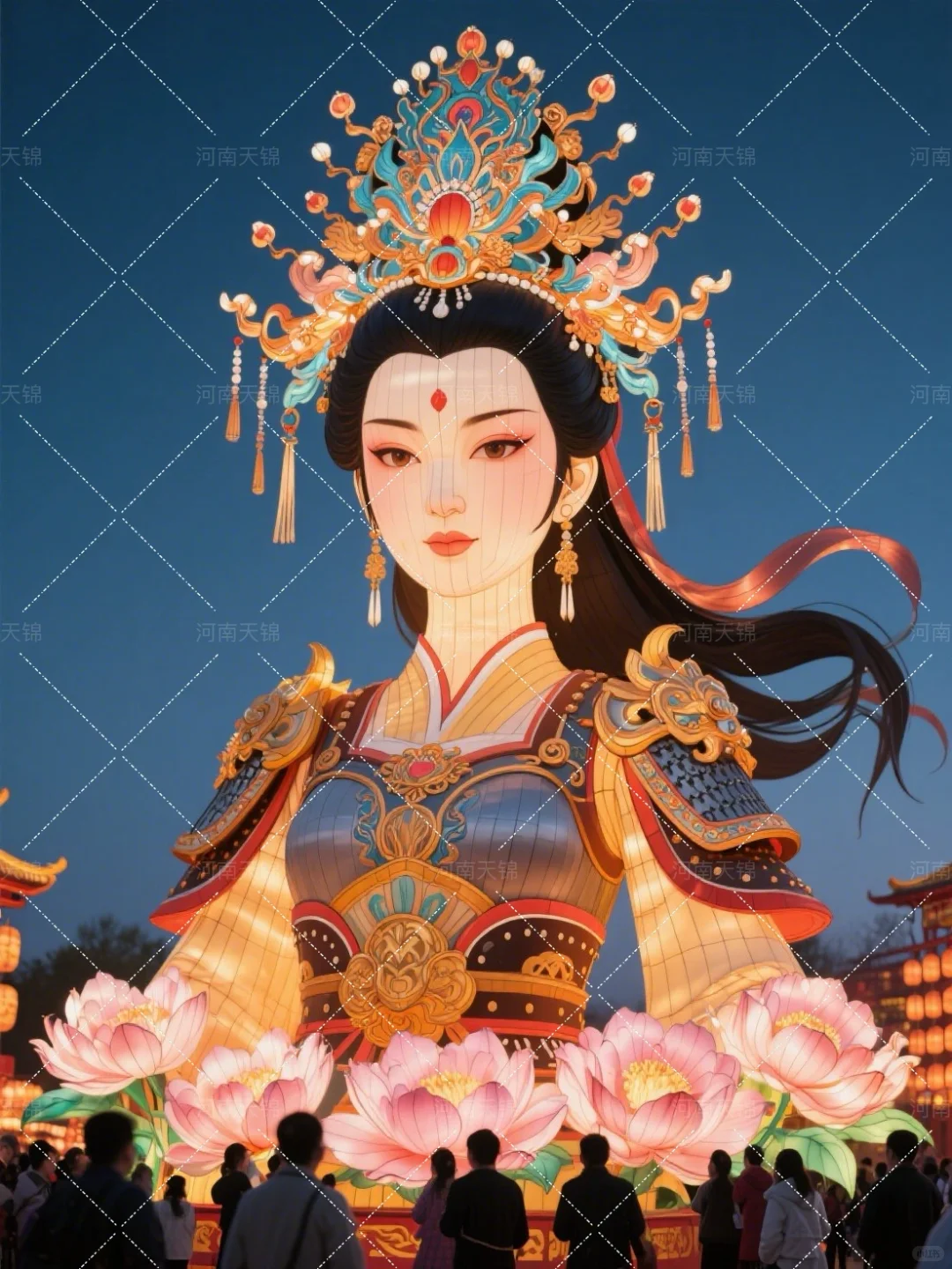 最美女神花灯