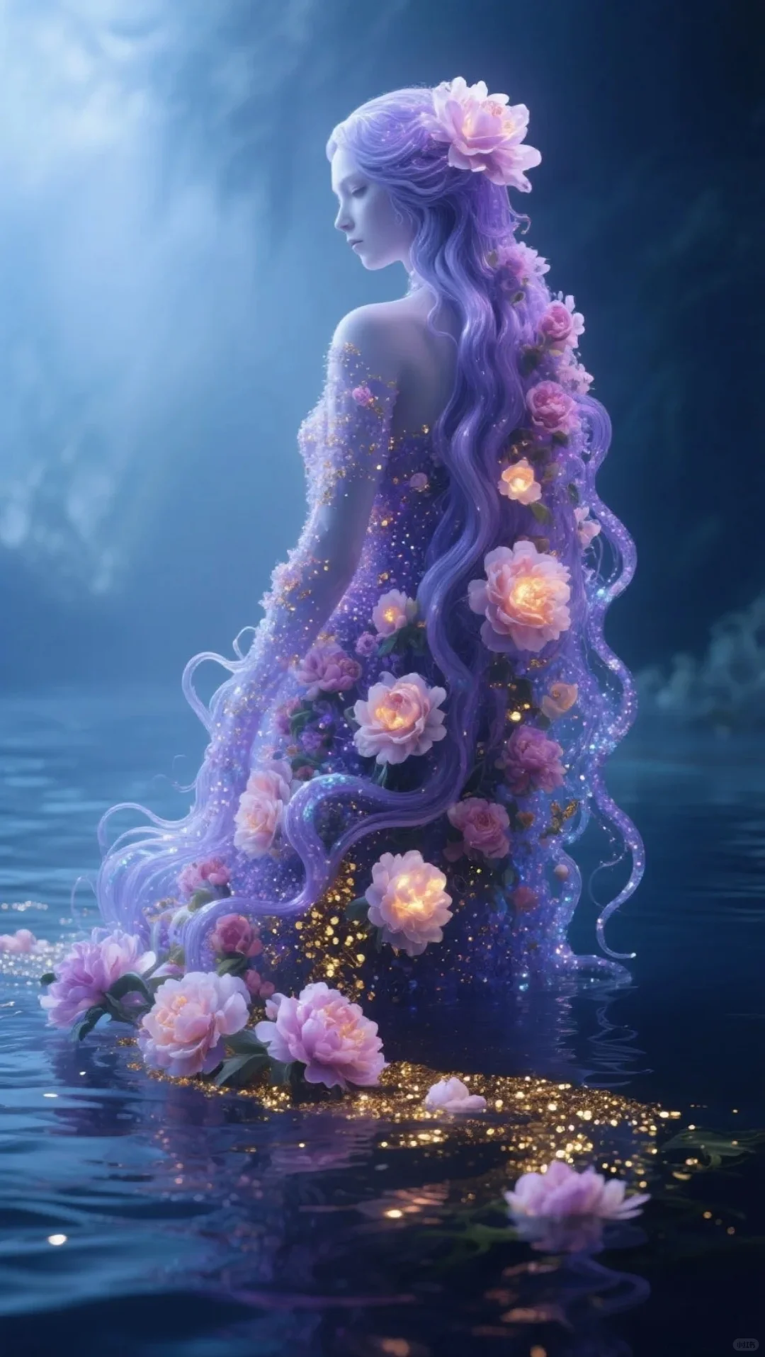 梦与神的交融，神秘的水之女神