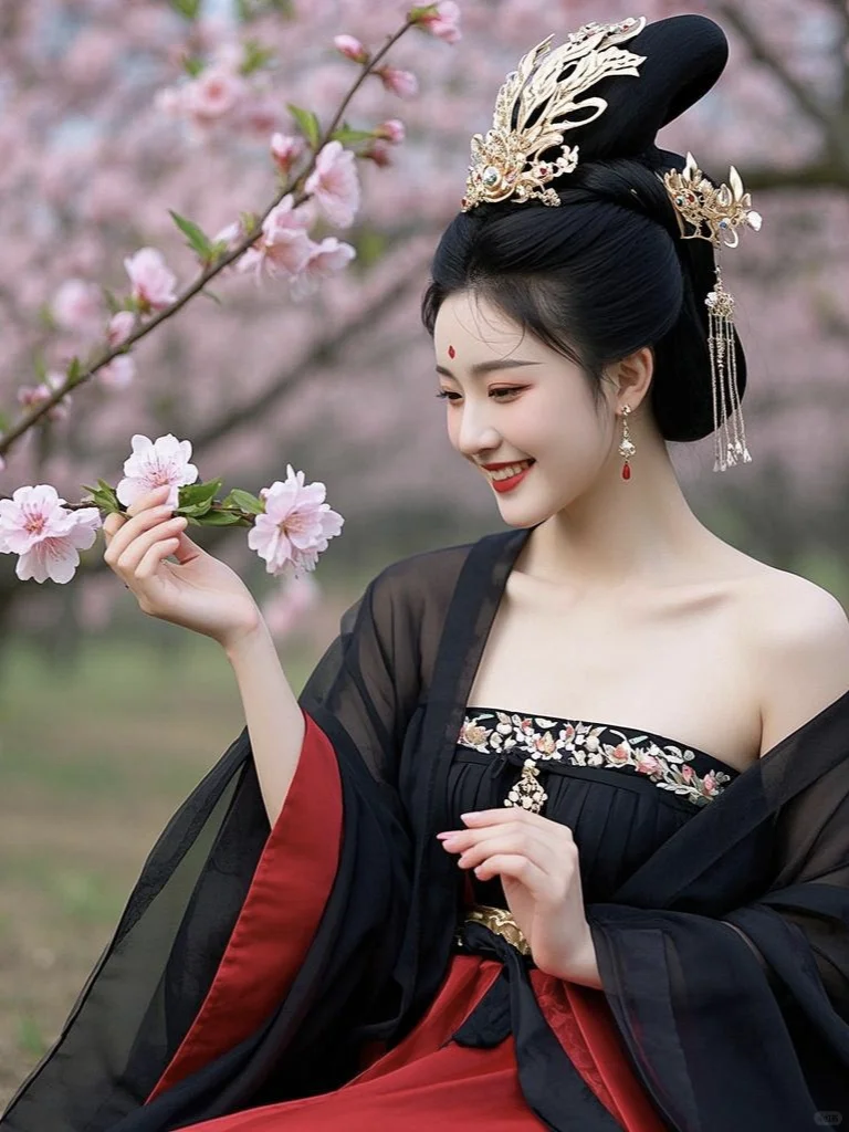 美女壁纸︳黑衣古风佳人，神秘迷人✨