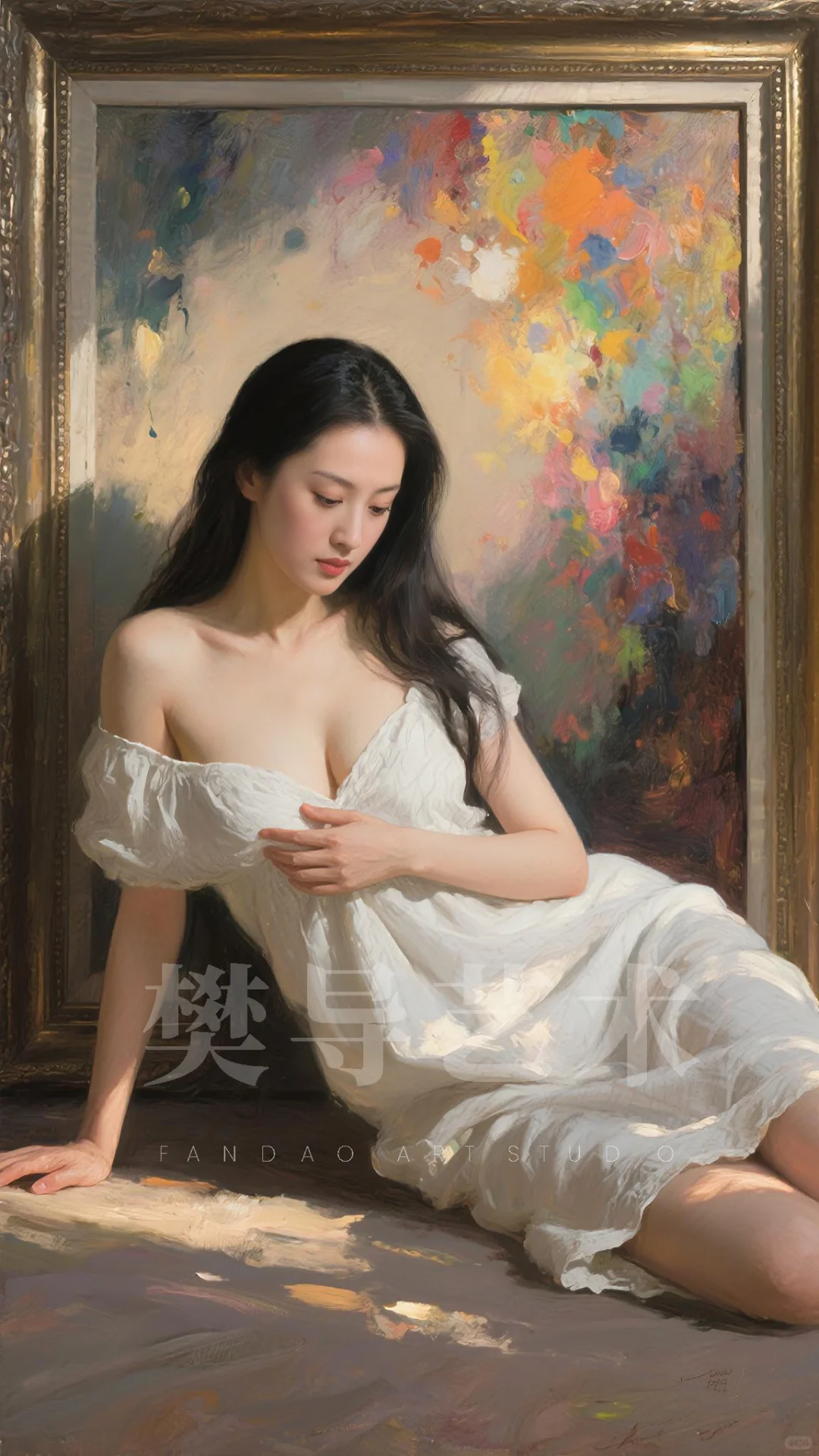AI油画习作《抽象主义》