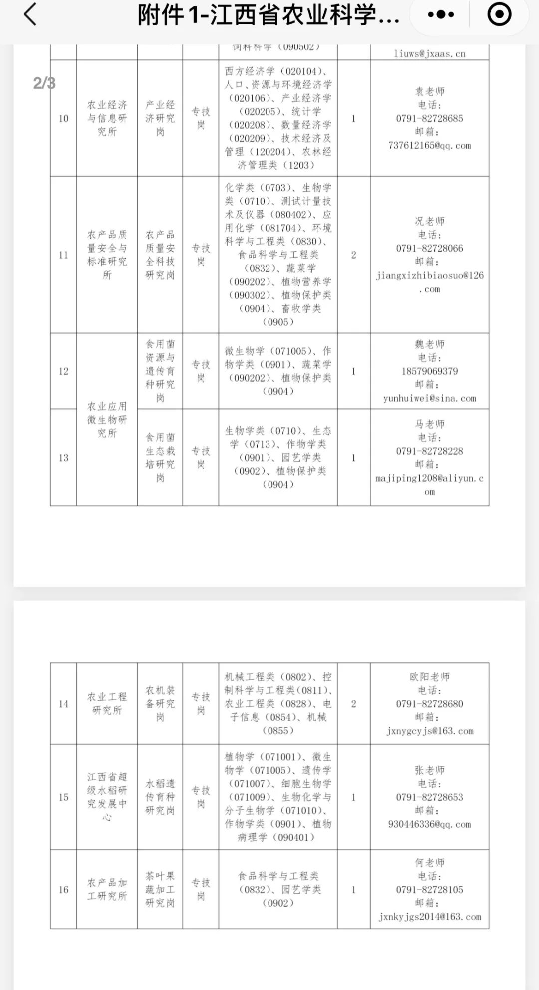 江西省农业科学院2025年高层次人才招聘公告