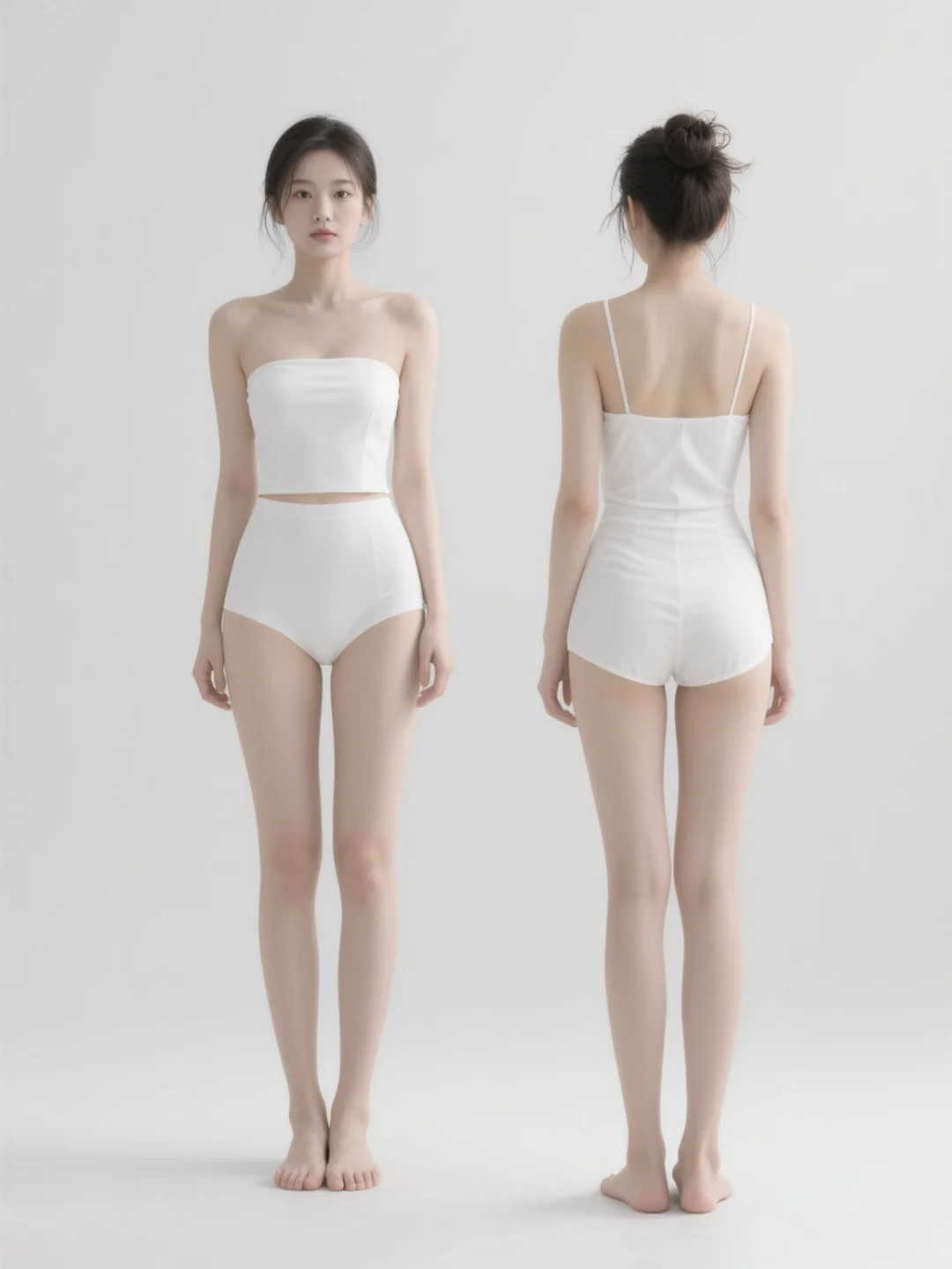 女模特站姿素材