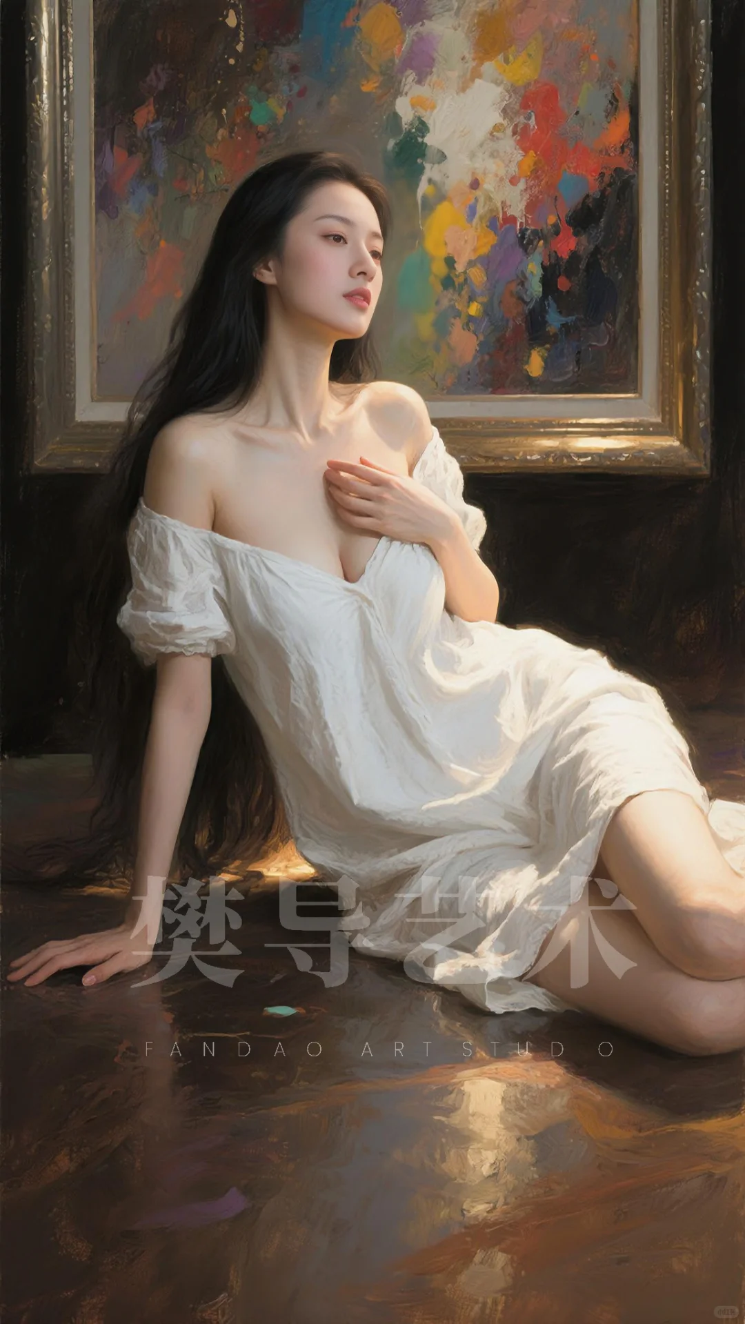 AI油画习作《抽象主义》