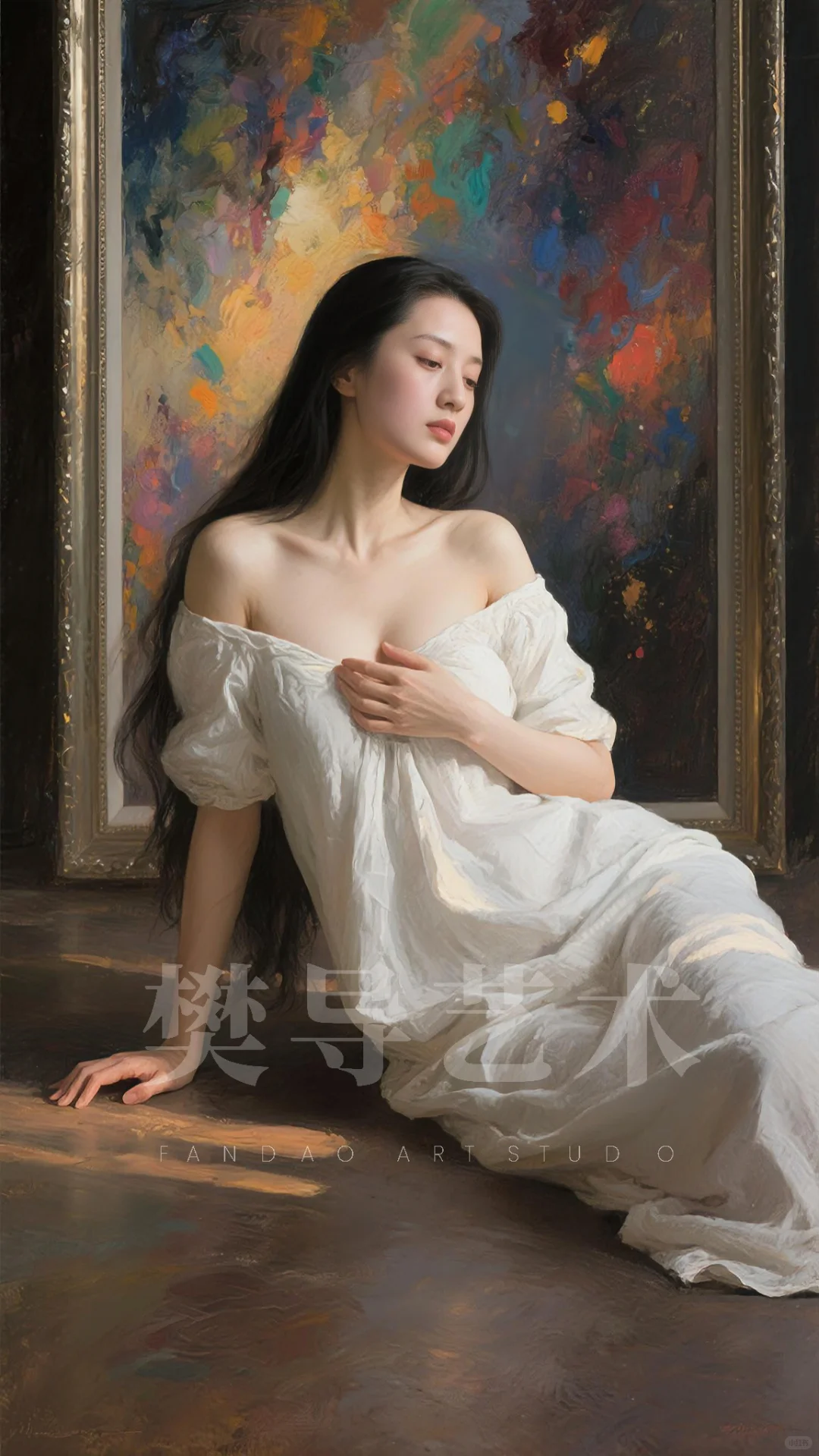 AI油画习作《抽象主义》
