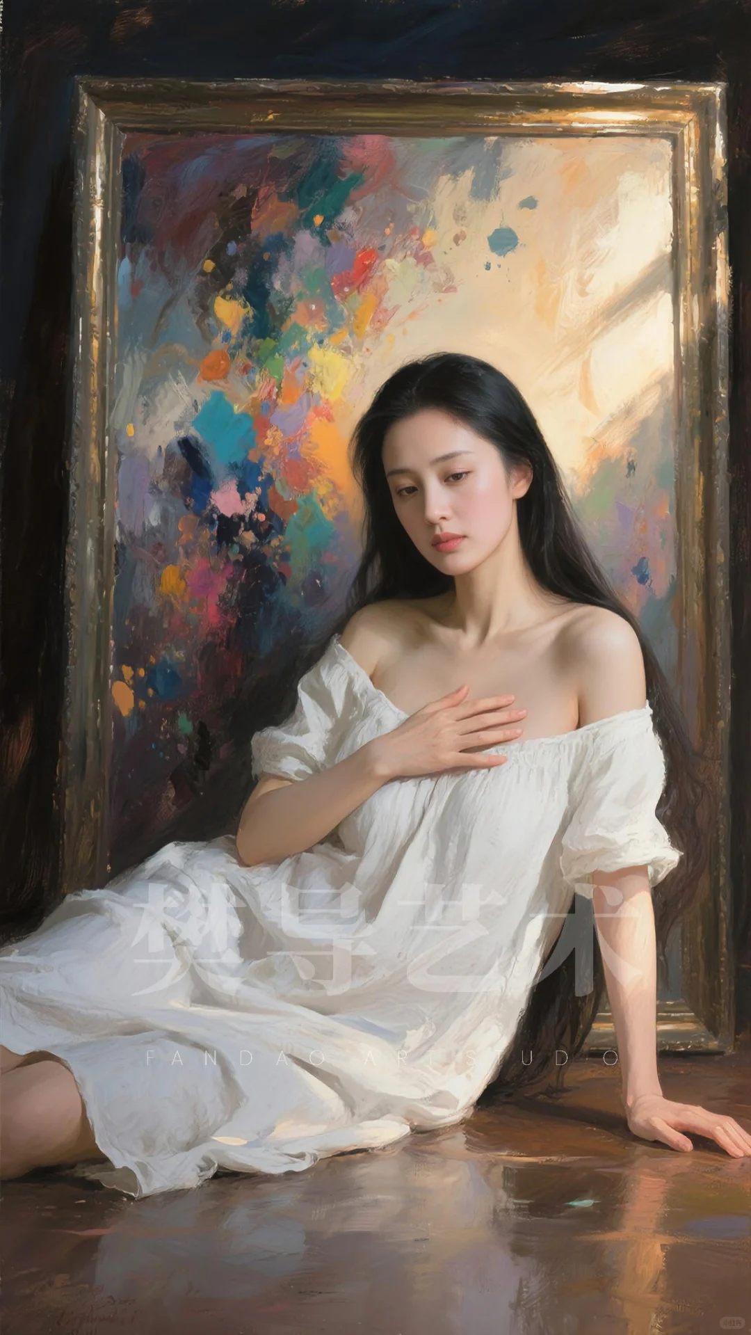 AI油画习作《抽象主义》