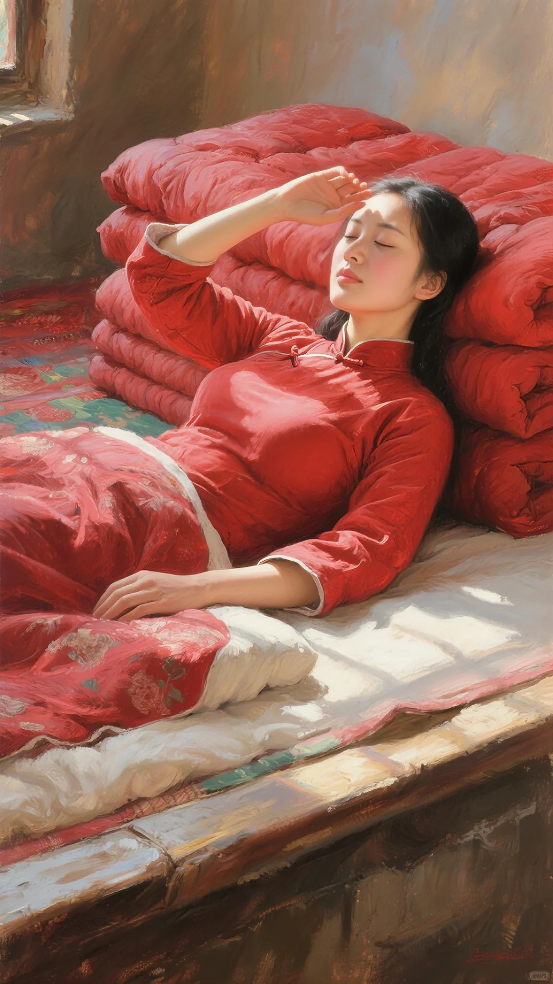 AI油画习作《阳光正好》系列3