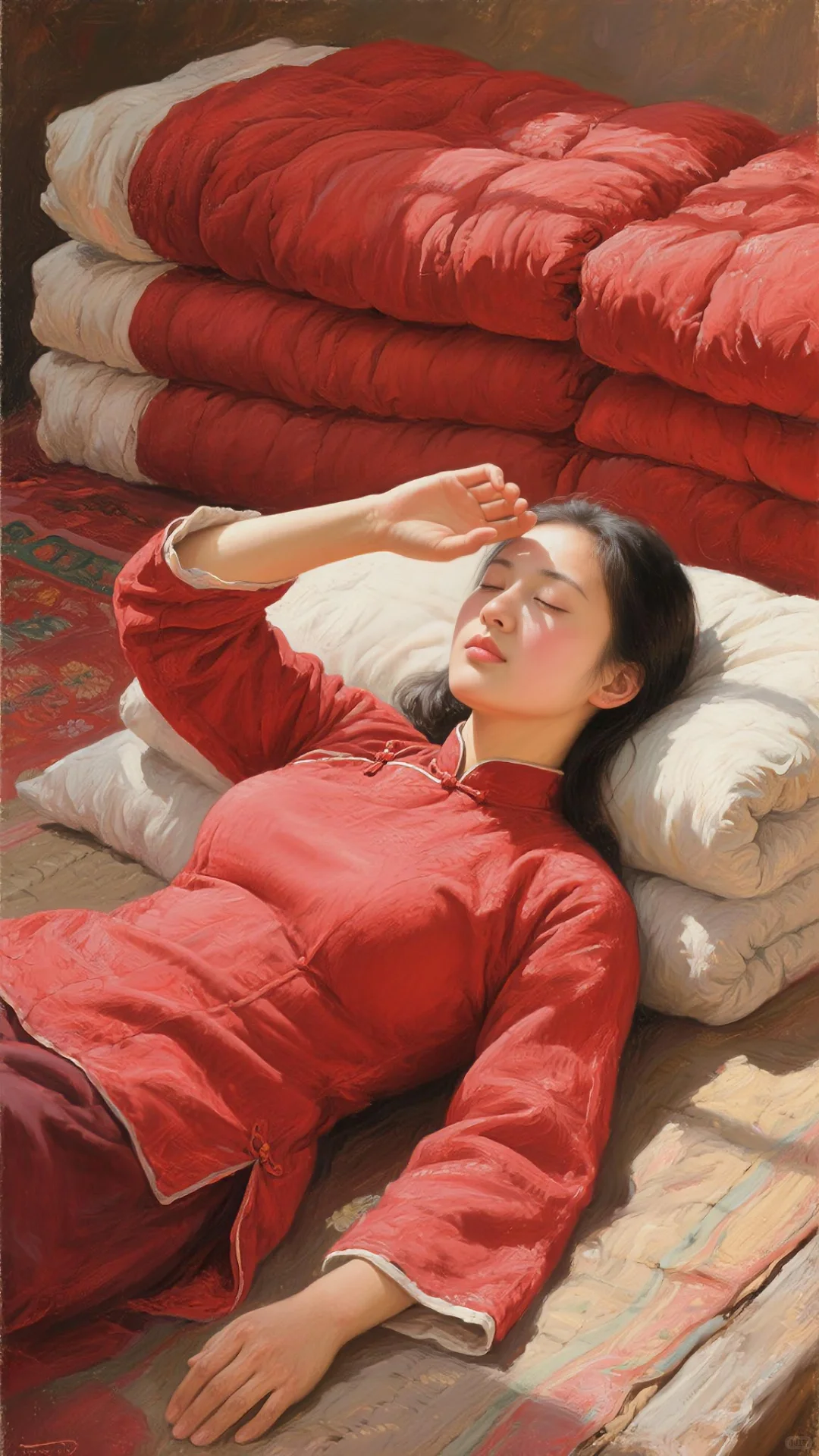 AI油画习作《阳光正好》系列3