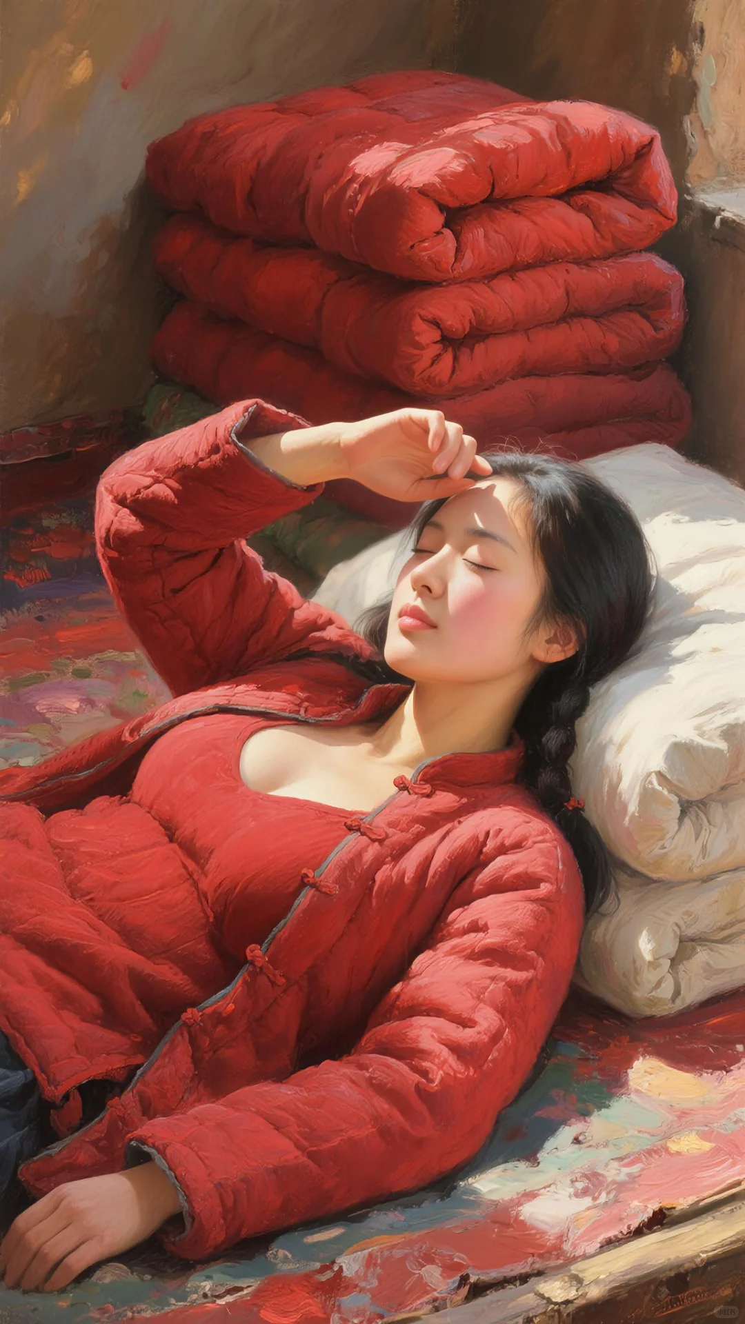 AI油画习作《阳光正好》系列3